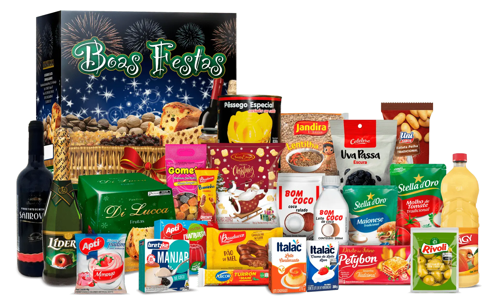 confianca alimentos cesta natal kit encanto