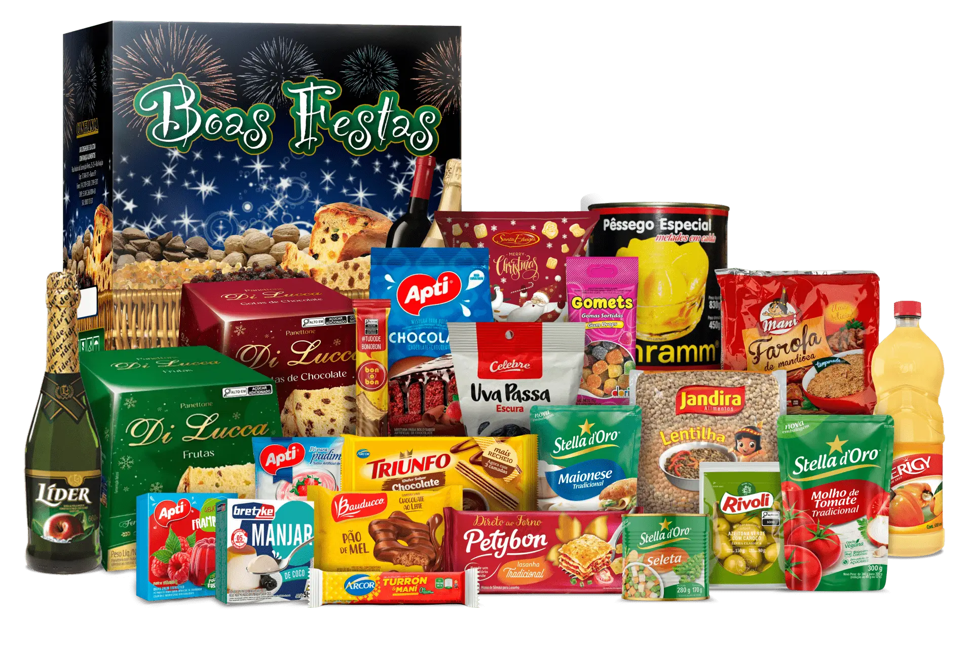 confianca alimentos cesta natal kit fe