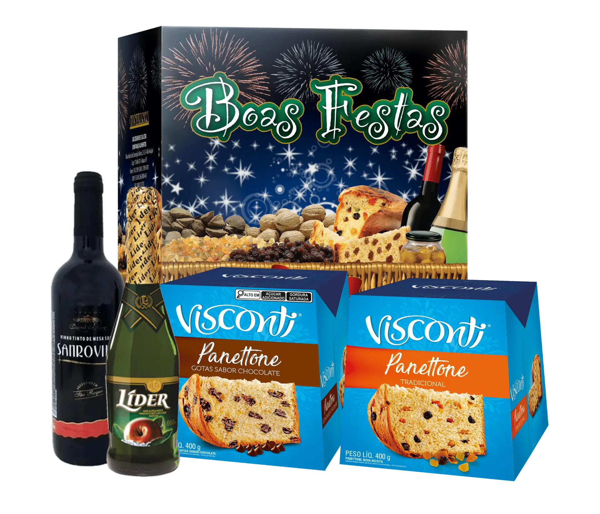 confianca alimentos cesta natal kit uniao